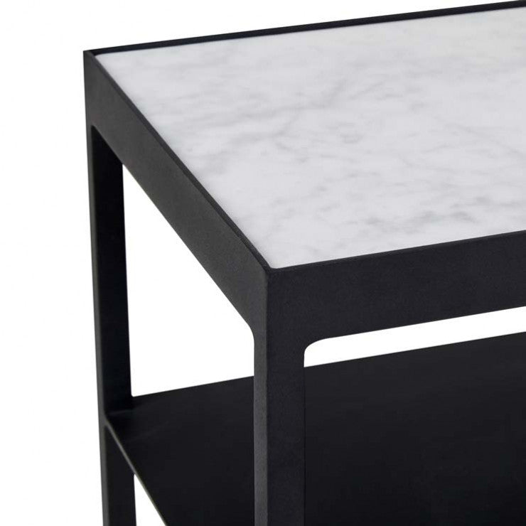 Elle Slim Console 1500mm White/Black