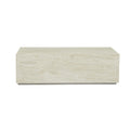 Elle Block Rectangular Coffee Table Natural Travertine