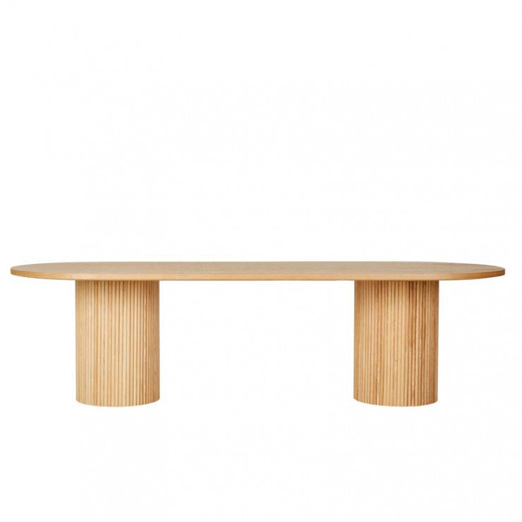 Benjamin Ripple Dining Table Natural 2800mm