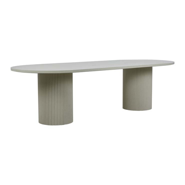 Benjamin Ripple Dining Table Putty 2800mm