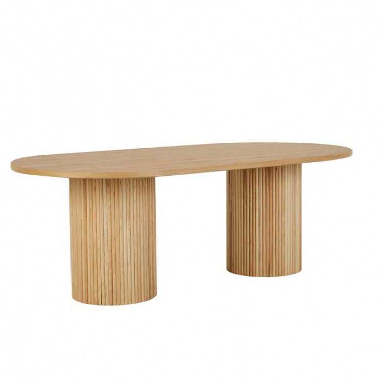 Benjamin Ripple Dining Table Natural 2200mm