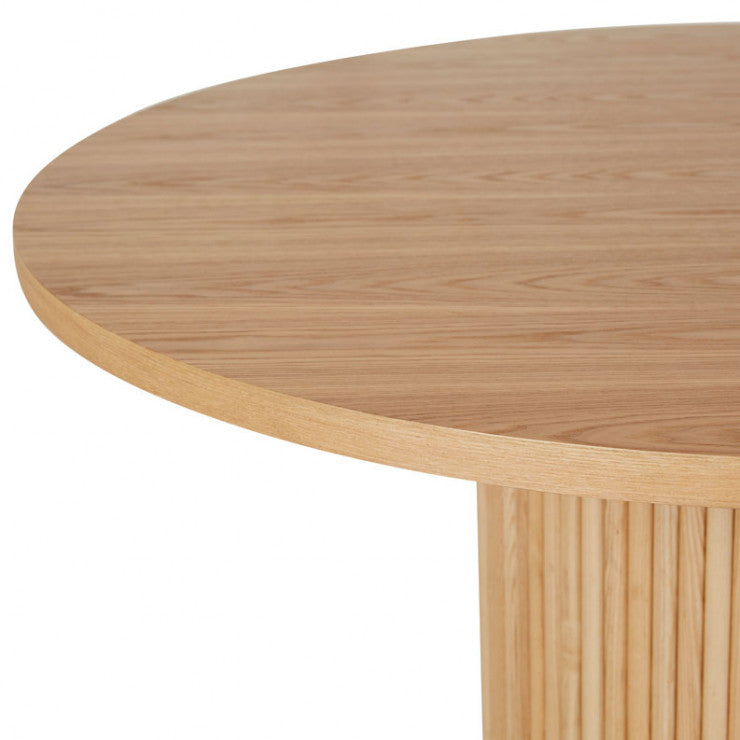 Benjamin Ripple Round Dining Table Natural 1200mm