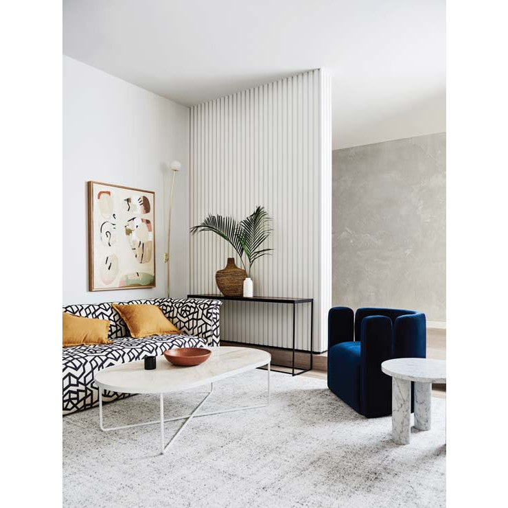 Amara Round Side Table White