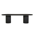 Benjamin Ripple Dining Table Black 2800mm