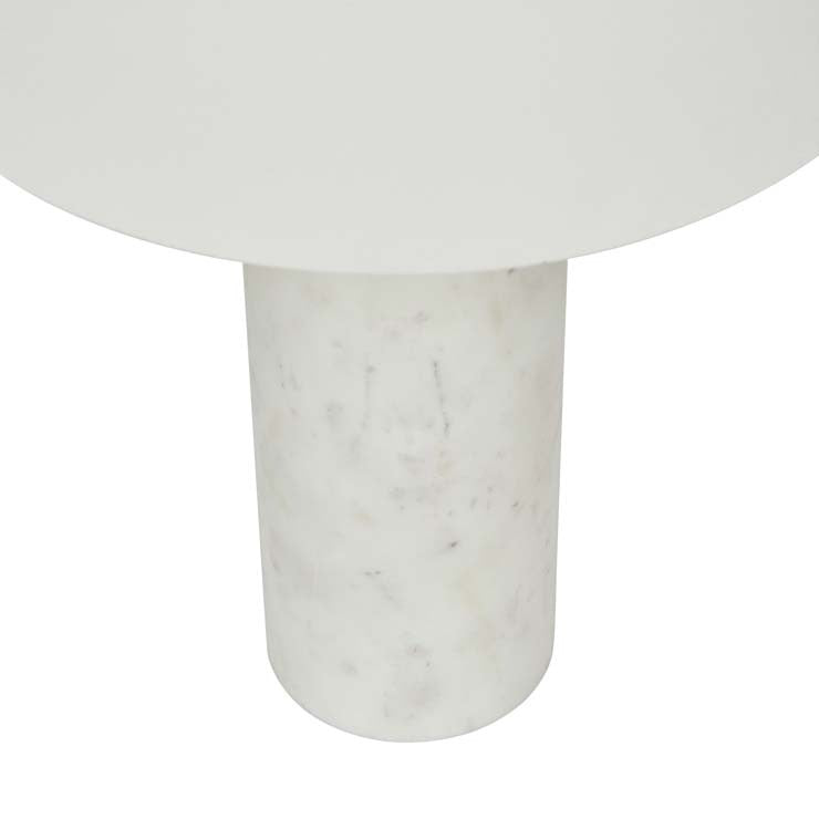 Easton Marble Table Lamp White