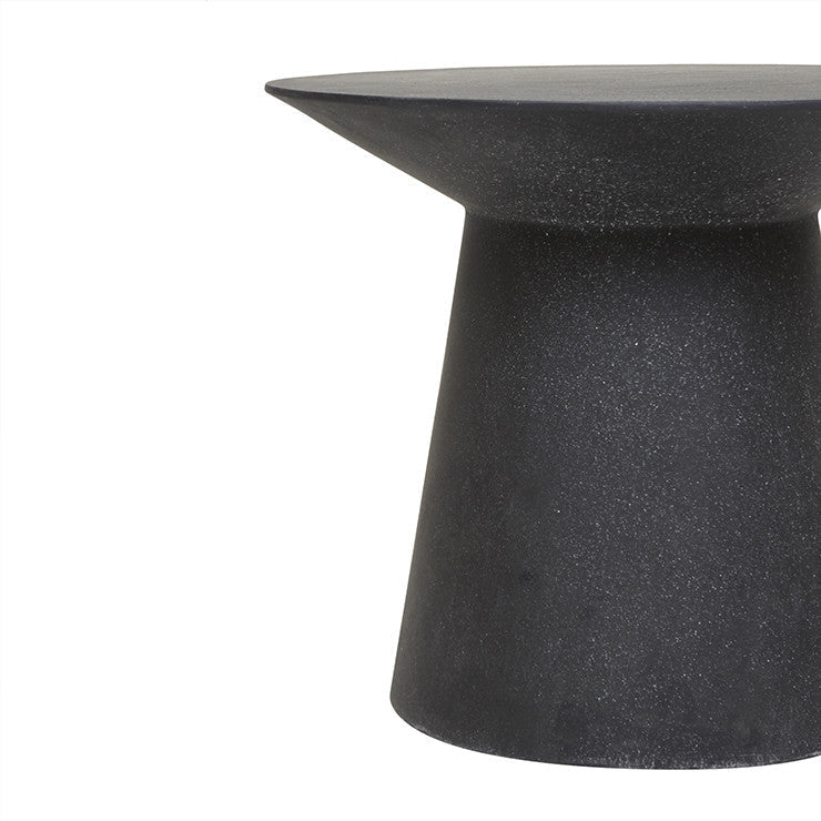 Livorno Round Side Table Black Speckle