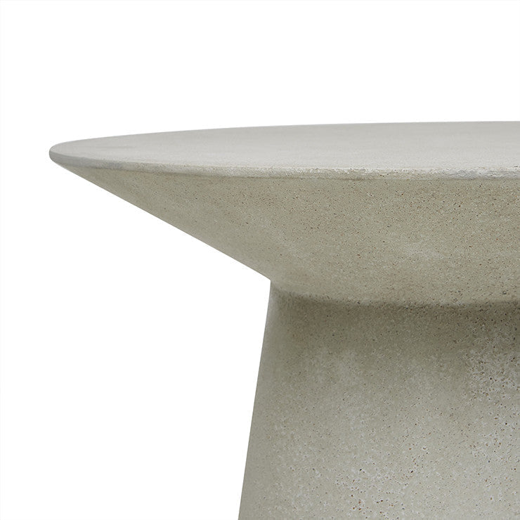 Livorno Round Side Table Grey Speckle