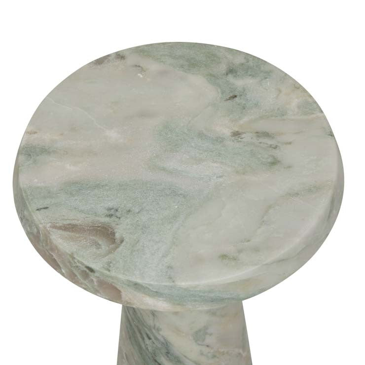 Rufus Contour Marble Side Table Onyx