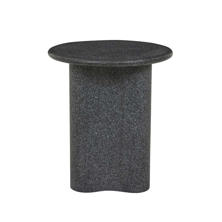 Artie Wave Side Table Black Speckle