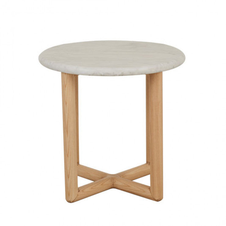 Camille Side Table White Marble