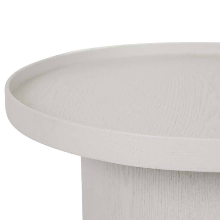 Classique Pedestal Side Table Oyster Ash