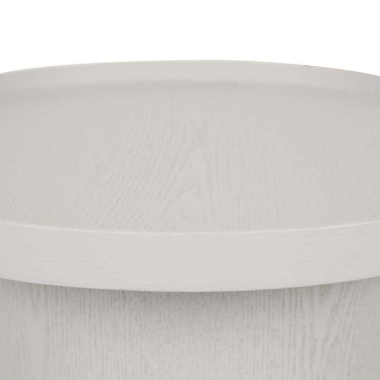 Classique Pedestal Side Table Oyster Ash