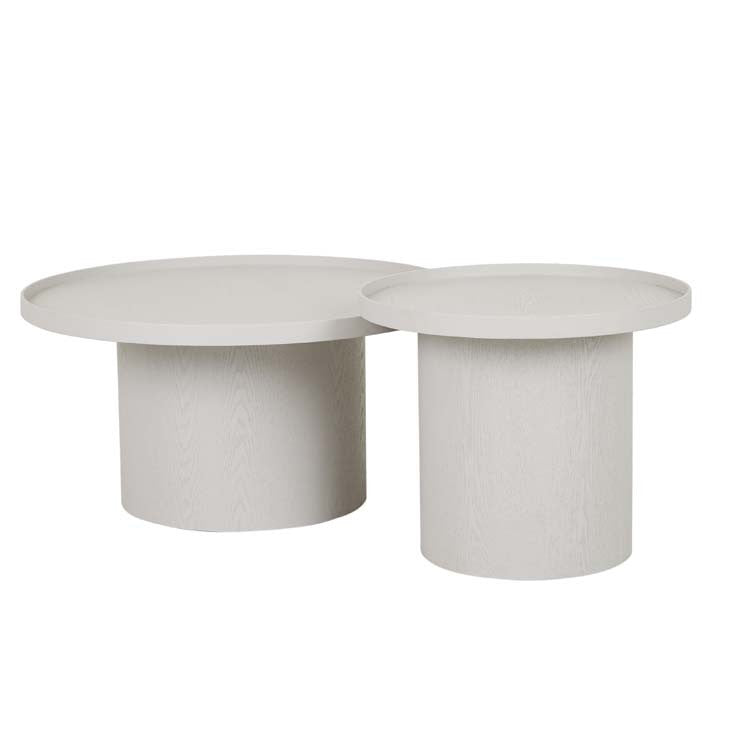 Classique Pedestal Side Table Oyster Ash