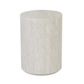 Elle Block Round Side Table Tall Natural
