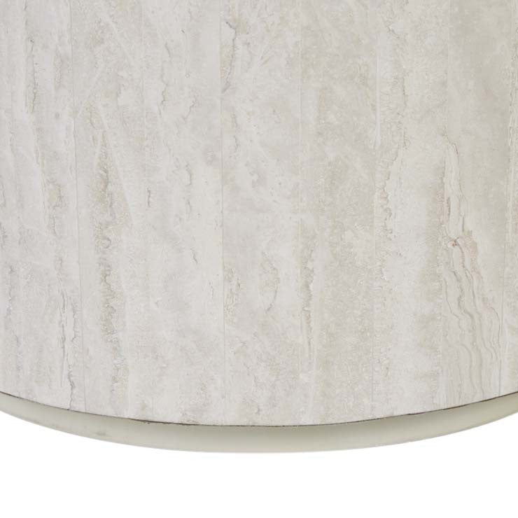 Elle Block Round Side Table Tall Natural