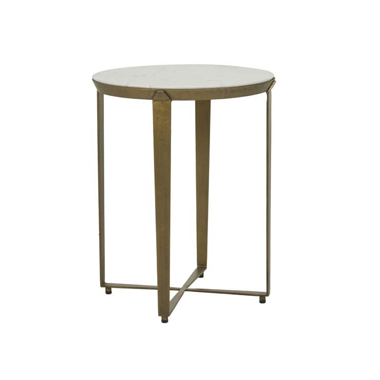 Ophelia Side Table White Marble