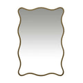 Verona Wave Mirror Antique Brass