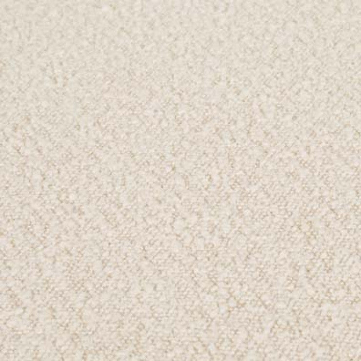 Kennedy Ribbed Oval Ottoman Beige Boucle