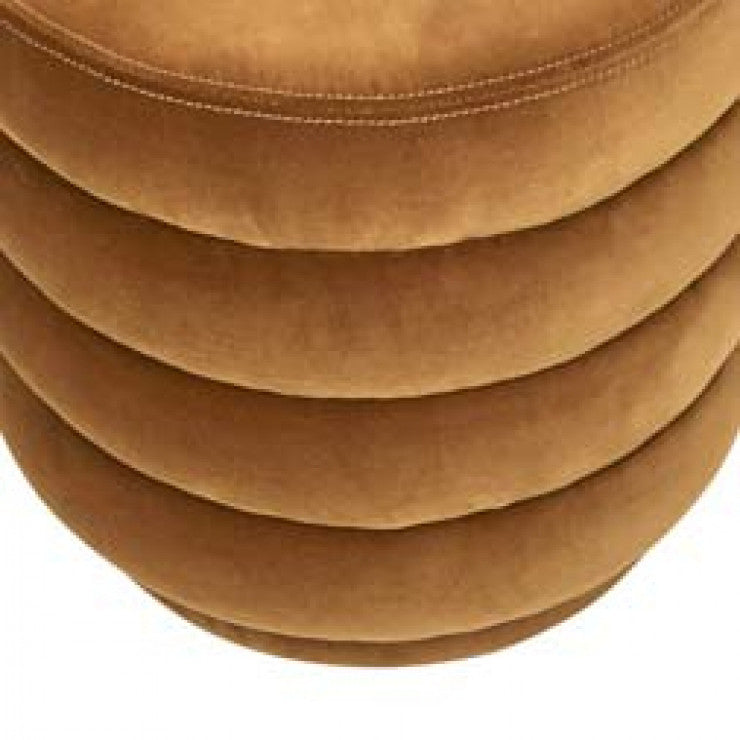 Kennedy Ribbed Ottoman Toffee Velvet
