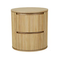 Benjamin Ripple Round Bedside Natural