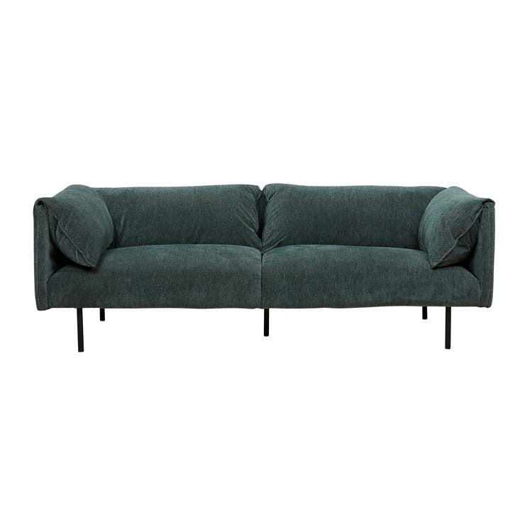 Felix Fold Three Seater Sofa Evergreen