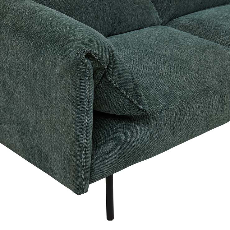 Felix Fold Three Seater Sofa Evergreen