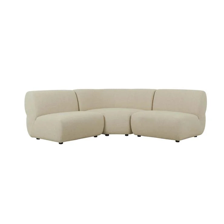 Juno Cloud Corner Sofa Cashew Tweed