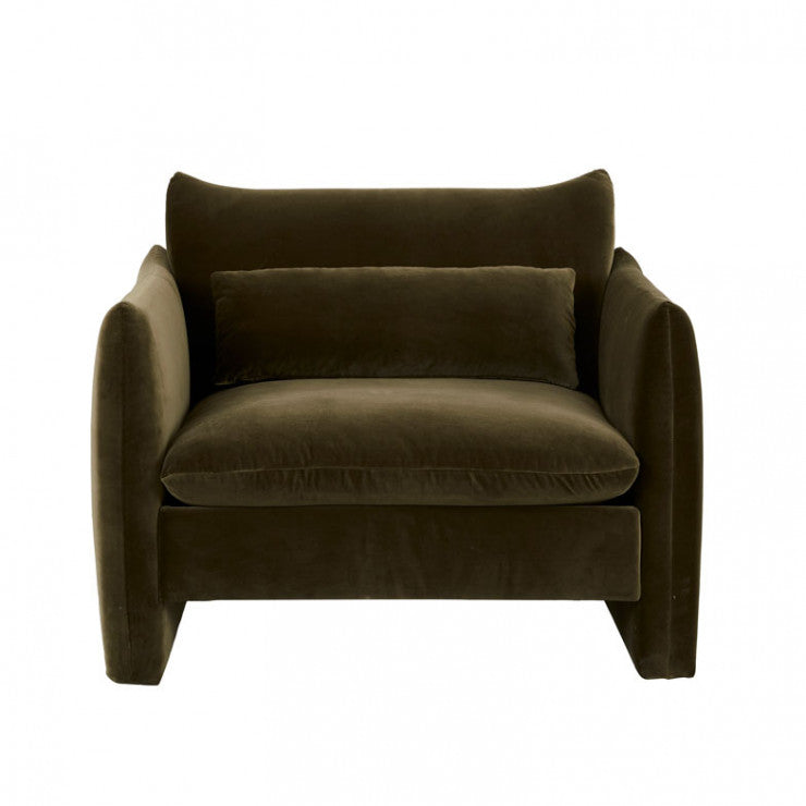 Sidney Peak Sofa Chair Caper Velvet