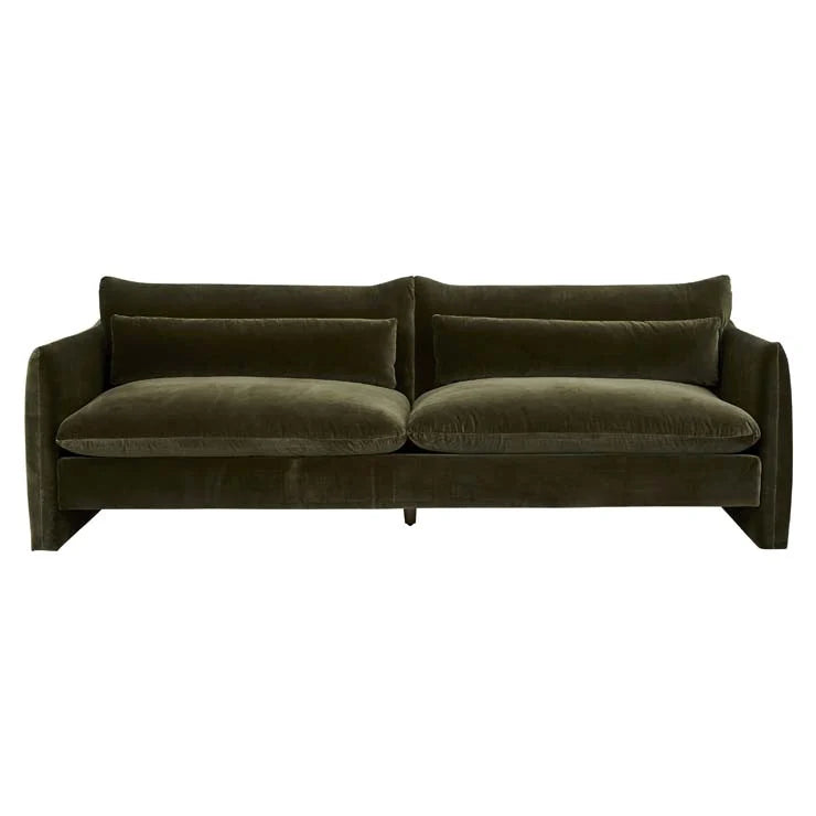 Sidney Peak Three Seater Sofa Caper Velvet