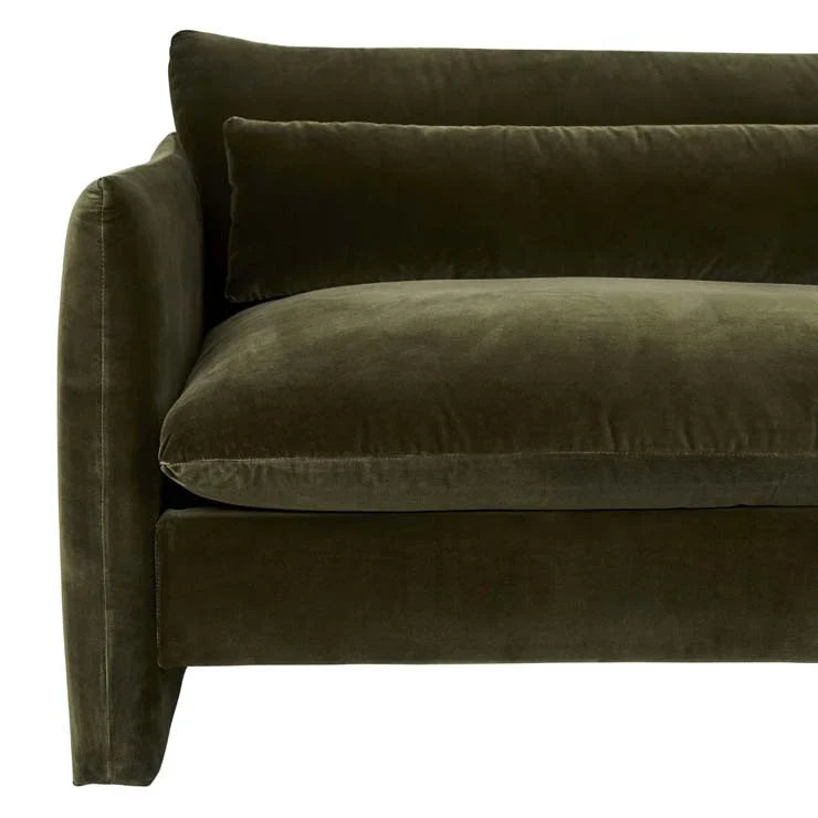 Sidney Peak Three Seater Sofa Caper Velvet