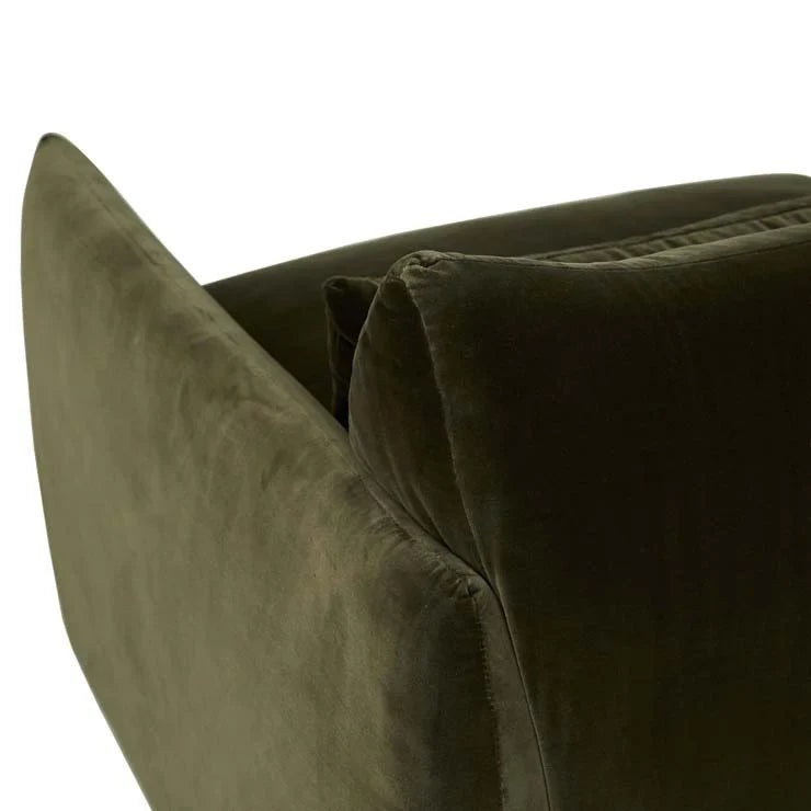 Sidney Peak Three Seater Sofa Caper Velvet