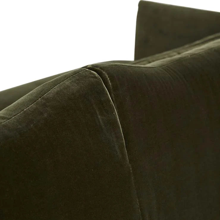 Sidney Peak Three Seater Sofa Caper Velvet