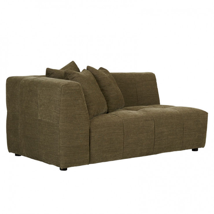 Sidney Slouch Left Arm Sofa Copeland Olive