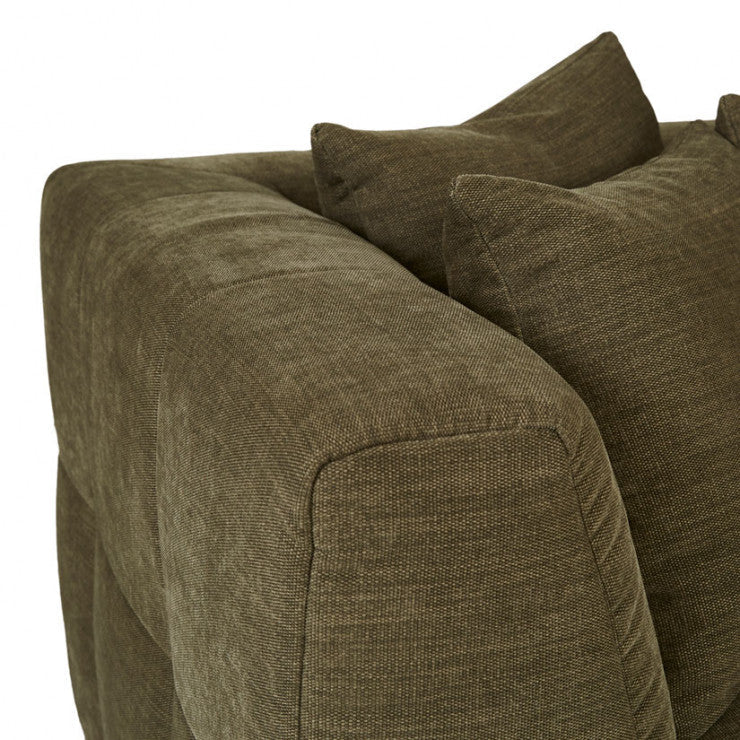 Sidney Slouch Left Arm Sofa Copeland Olive