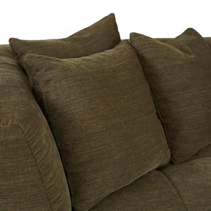 Sidney Slouch Left Arm Sofa Copeland Olive