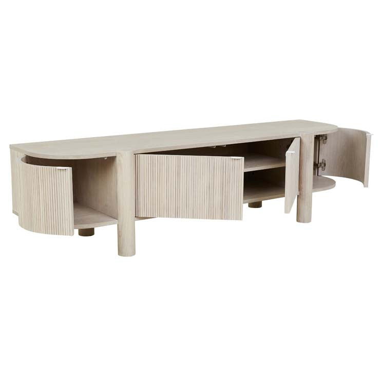 Artie Ripple Entertainment Unit Whitewash