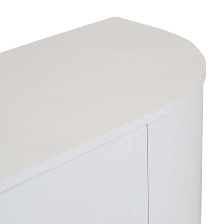Oberon Crescent Entertainment Unit White 1800mm