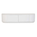 Oberon Crescent Entertainment Unit White 1800mm