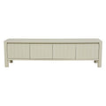 Oliver Fluted Entertainment Unit Putty