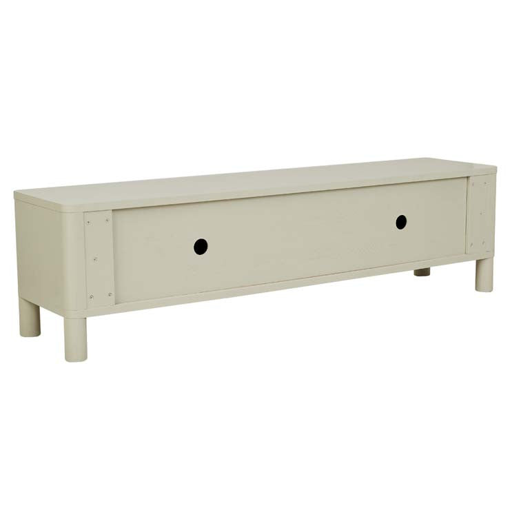 Oliver Fluted Entertainment Unit Putty