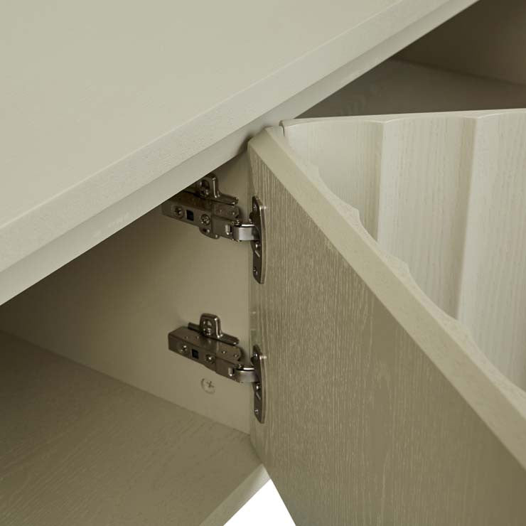 Oliver Fluted Entertainment Unit Putty